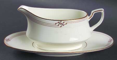 Merina Gold Gravy Boat & Underplate (Relish/Butter)