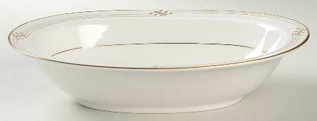 Merina Gold 10" Oval Vegetable Bowl