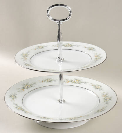 Melissa 11 1/4"  2 Tier Footed Serving Tray (DP,SP,FR) HC