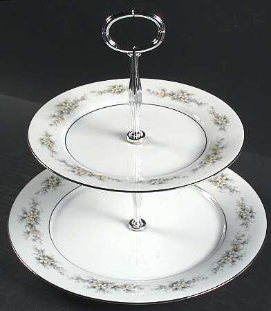 Melissa 6 5/8"-10"  2 Tiered Serving Tray (Dp, Sp) HC