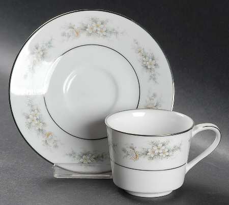 Melissa Footed Demitasse Cup & Saucer Set by Noritake