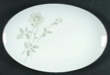 Melrose (Platinum Coupe) 16" Oval Serving Platter