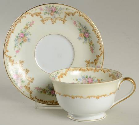 Melrose Footed Cup & Saucer Set