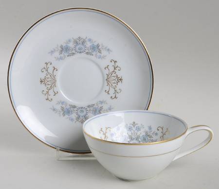 Mentone Flat Cup & Saucer Set