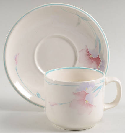 Mendocino Flat Cup & Saucer Set