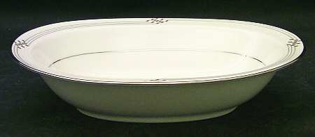 Merina Platinum 10" Oval Vegetable Bowl