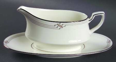 Merina Platinum Gravy Boat & Underplate (Relish/Butter)