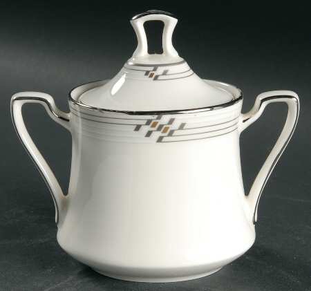 Merina Platinum Sugar Bowl & Lid