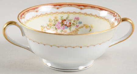 Merle Footed Cream Soup Bowl