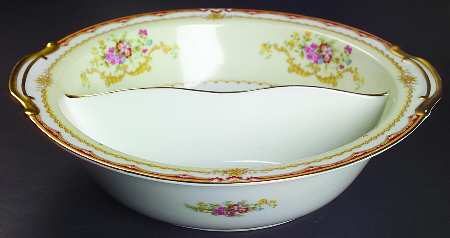Merle 10" Round Divided Vegetable Bowl