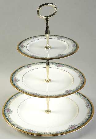 Mi Amor 13 7/8"-14 1/4" 3-Tiered Serving Tray(DP,SP,BB) HC