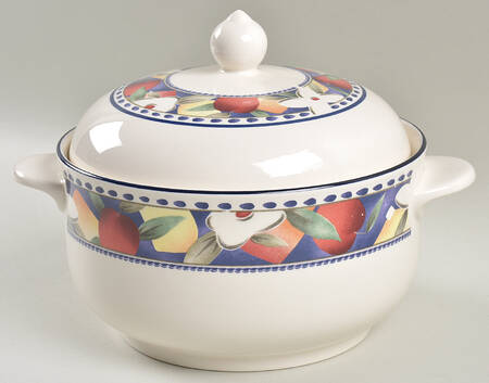 Midnight Fest 2 Qt Round Covered Casserole
