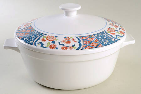 Ming Garden 2.5 Qt Round Covered Casserole
