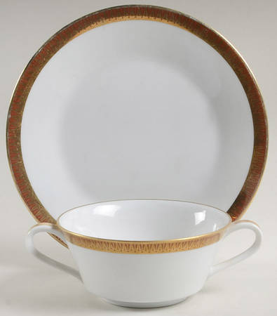 Milton Flat Cream Soup Bowl & Saucer Set