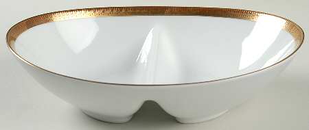 Milton 10" Oval Divided Vegetable Bowl