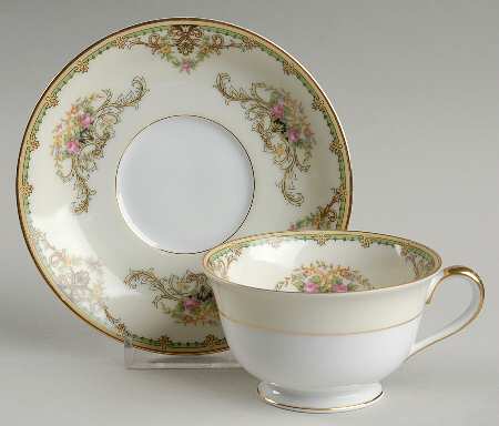 Milford (Patent 89486 or No #) Footed Cup & Saucer Set