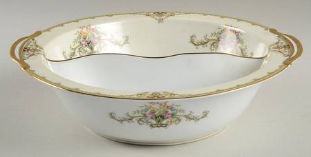 Milford (Patent 89486 or No #) Round Divided Vegetable Bowl