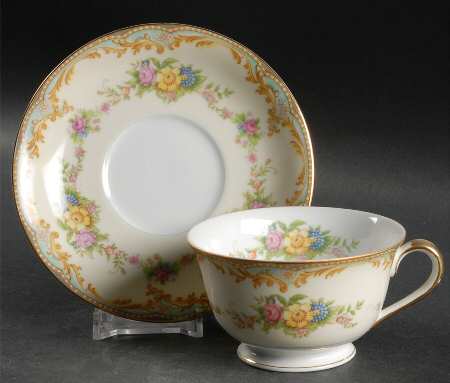 Milroy Footed Cup & Saucer Set