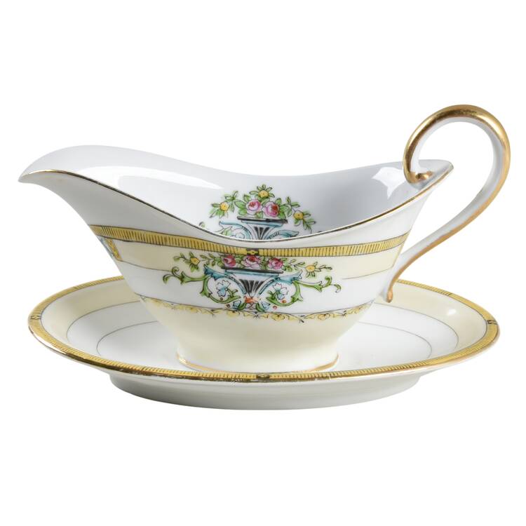 Minaret Individual Gravy Boat & Plate