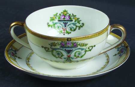 Minaret Flat Bouillon Cup & Saucer