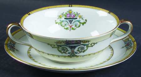 Minaret Flat Cream Soup Bowl & Saucer Set