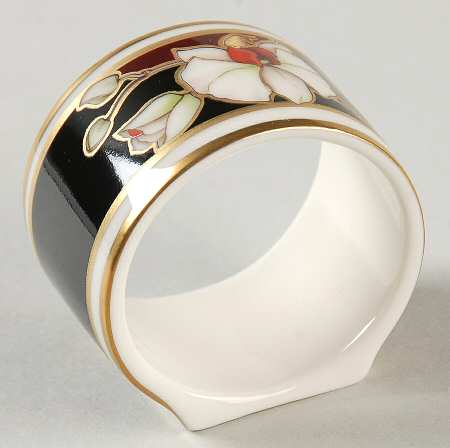 Midnight Orchid Napkin Ring