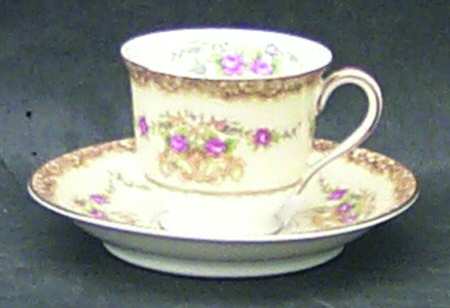 Mirabelle Footed Demitasse Cup & Saucer Set