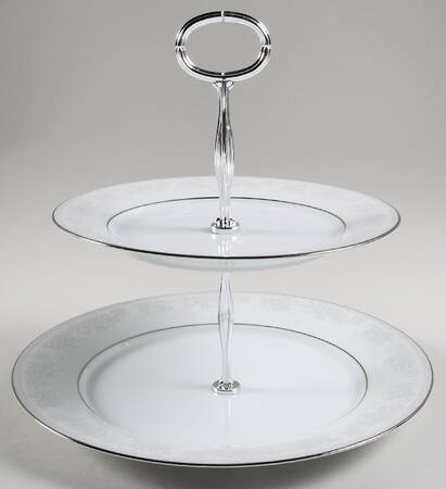 Misty 6 5/8"-10"  2 Tiered Serving Tray (Dp, Sp) HC