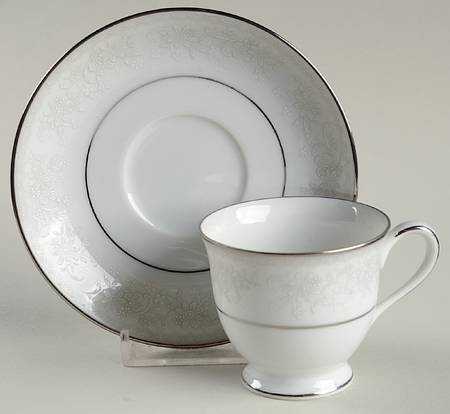 Misty Footed Demitasse Cup & Saucer Set