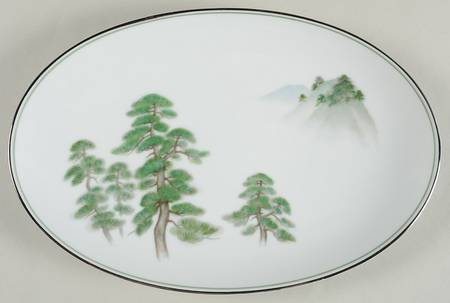 Ming Tree 12" Oval Serving Platter