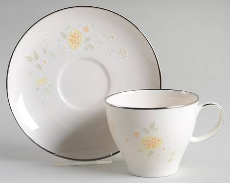 Miyako Flat Cup & Saucer Set