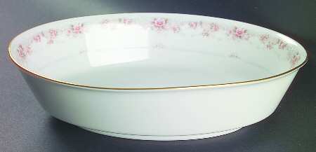 Morning Blush 9" Oval Vegetable Bowl