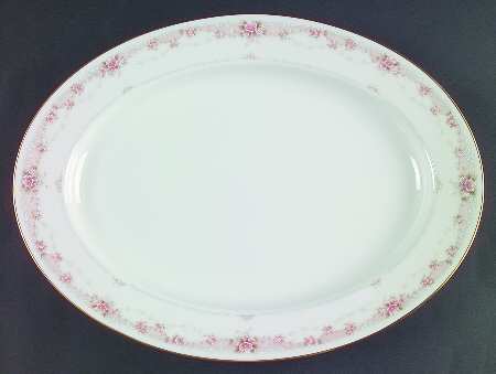 Morning Blush 13" Oval Serving Platter