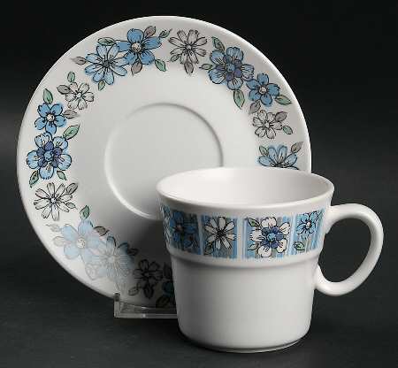 Moda Flat Cup & Saucer Set