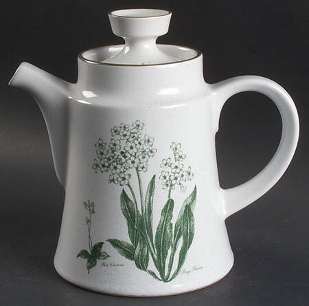 Mountain Flowers Green Tea/Coffee Pot & Lid