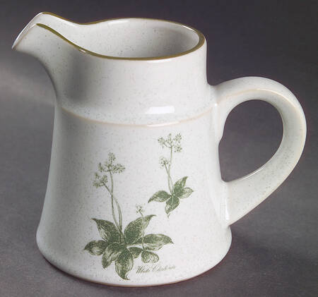 Mountain Flowers Green Creamer