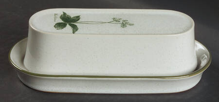 Mountain Flowers Green 1/4 Lb Covered Butter