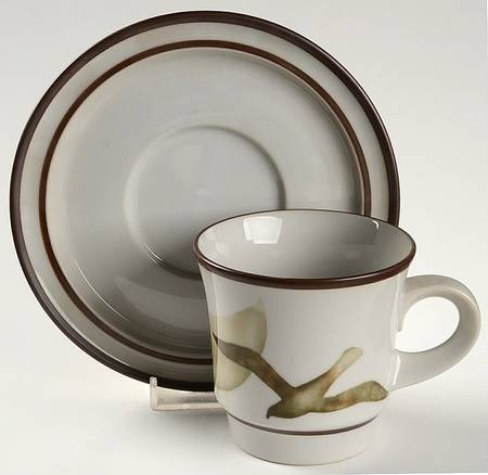 Moon Flight Flat Cup & Saucer Set