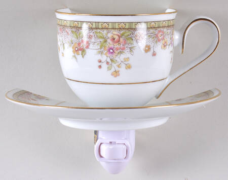 Morning Jewel 4 3/8"-4 5/8" Night Light/Cup & Saucer HC