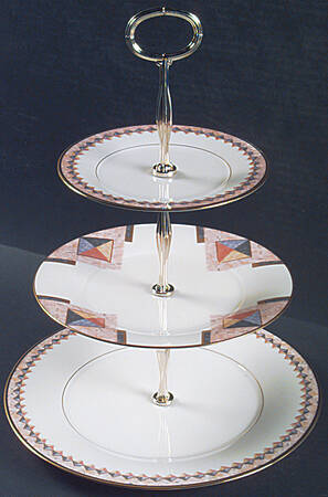 Momentum 13 7/8"-14 1/4" 3-Tiered Serving Tray(DP,SP,BB) HC