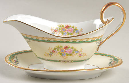 Monica Individual Gravy Boat & Plate