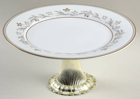 Monica Cake Stand with 4"-5" Metal Pedestal  Hc