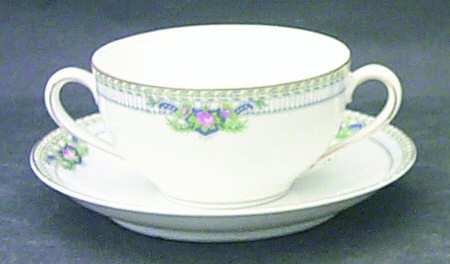 Montclare Flat Bouillon Cup & Saucer