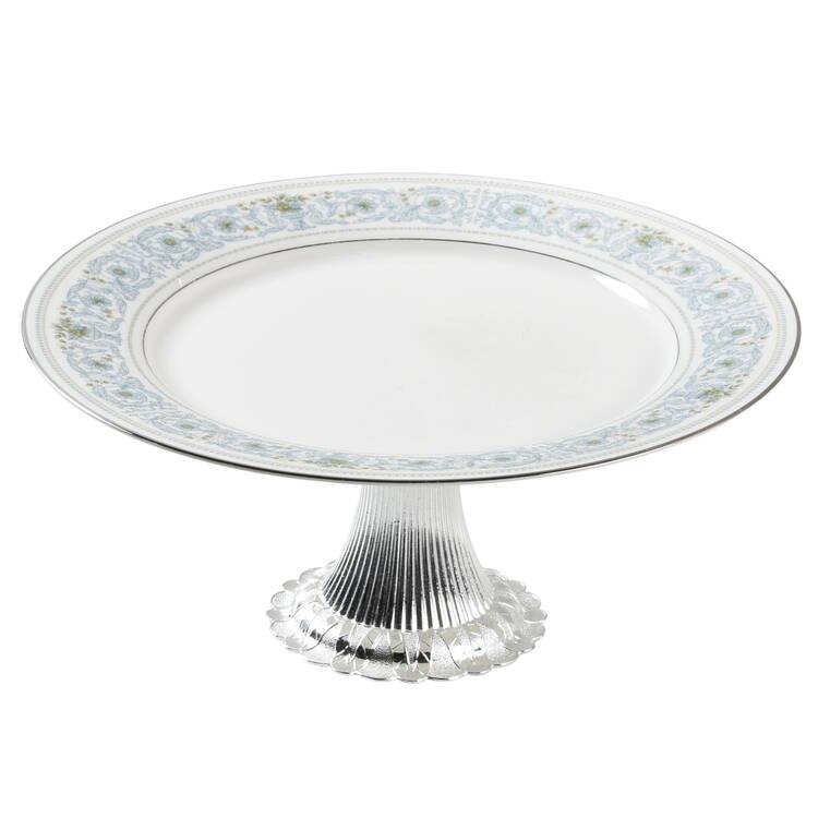 Monteleone Cake Stand with 4"-5" Metal Pedestal  Hc