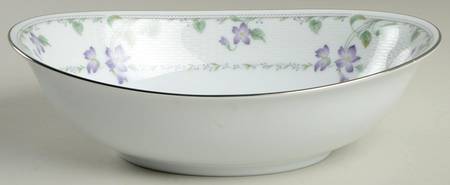 Morning Poem 9" Oval Vegetable Bowl