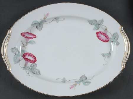 Morning Glory 16" Oval Serving Platter