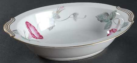 Morning Glory 10" Oval Vegetable Bowl