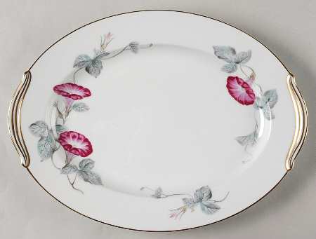 Morning Glory 11" Oval Serving Platter