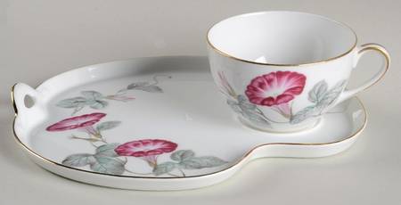 Morning Glory Snack Plate & Cup Set
