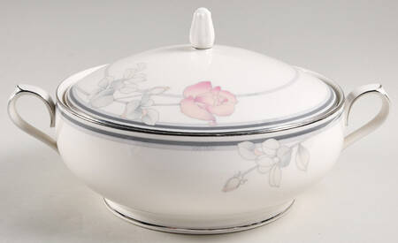 Moonlight Rose Round Covered Vegetable